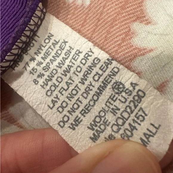 Gold sparkly Purple Ruched Y2K vintage tube top - Picture 6 of 11